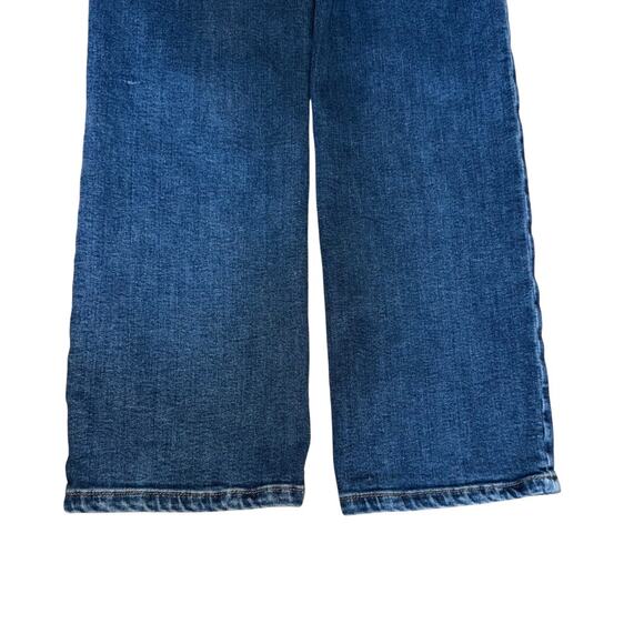 Good American Good Legs Straight Jean Dark Blue Wash Stretch Sculpting Size 8 29 - Picture 9 of 10